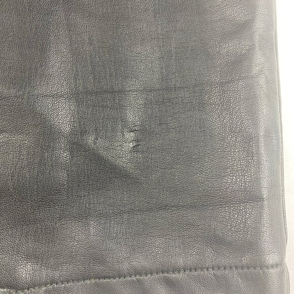 Free People Ziggy Overalls Jumpsuit Faux Leather Women's Size Small Black - Picture 14 of 16